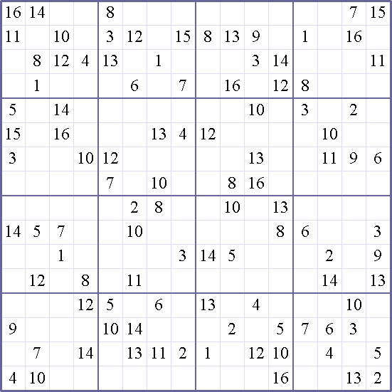 Sudoku Weekly - crazy Puzzle