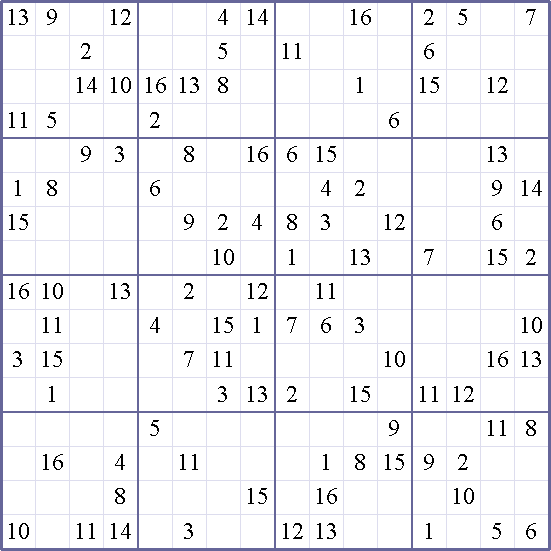 Sudoku Weekly - crazy Puzzle