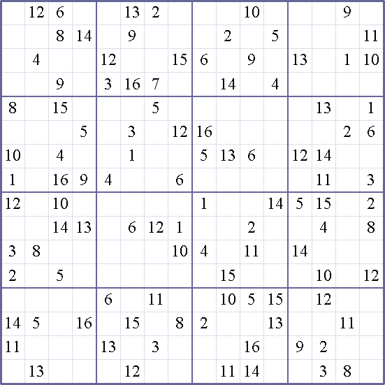 Sudoku Weekly - crazy Puzzle