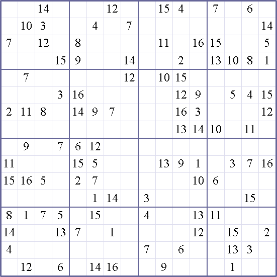 Sudoku Weekly - crazy Puzzle