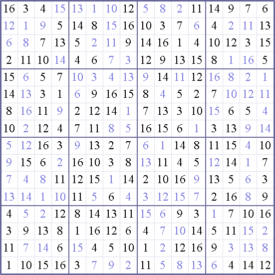 Sudoku Weekly - easy Puzzle