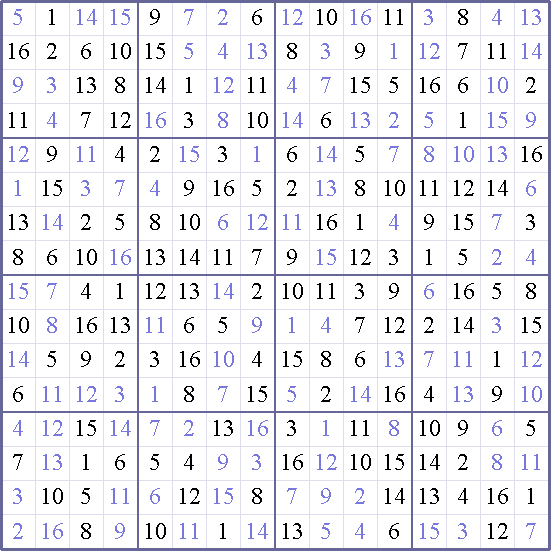 Sudoku Weekly - easy Puzzle