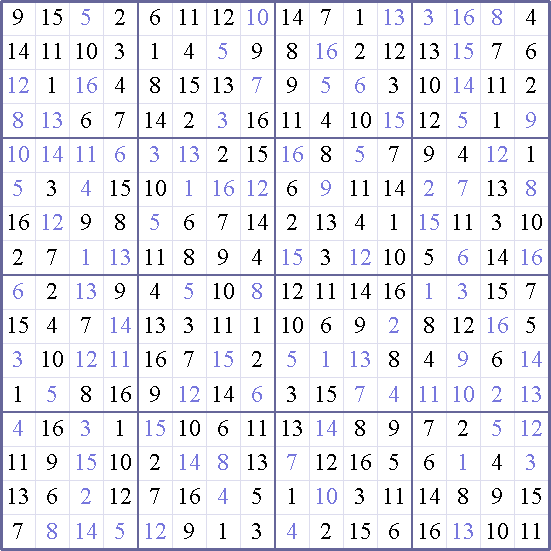 Sudoku Weekly - easy Puzzle