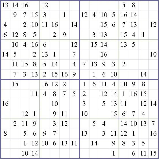 Sudoku Weekly - easy Puzzle