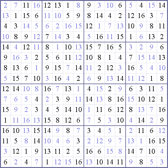 Sudoku Weekly - easy Puzzle