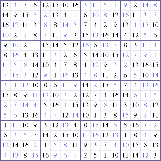 Sudoku Weekly - easy Puzzle