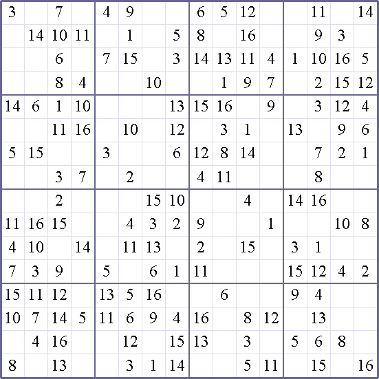 Sudoku Weekly - easy Puzzle