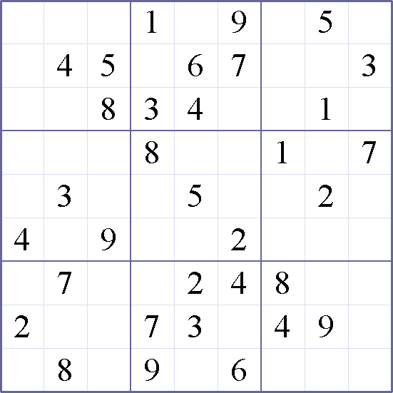 sudoku 9x9 easy printable