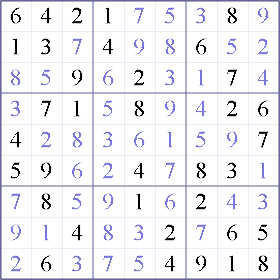 Sudoku Weekly - easy Puzzle
