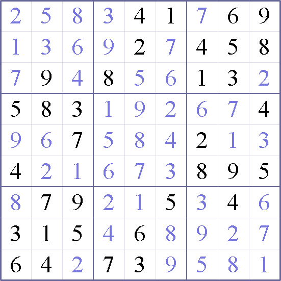 Sudoku Weekly - easy Puzzle