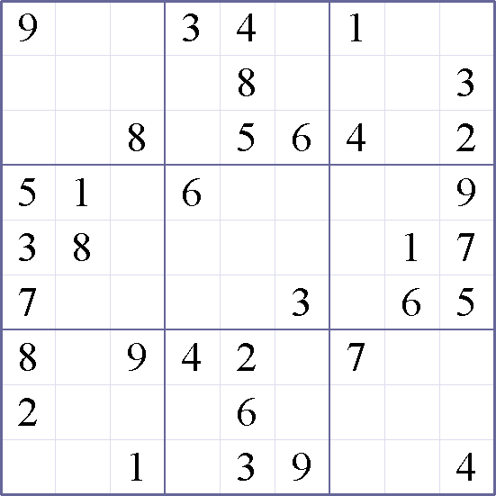 Sudoku Weekly - easy Puzzle
