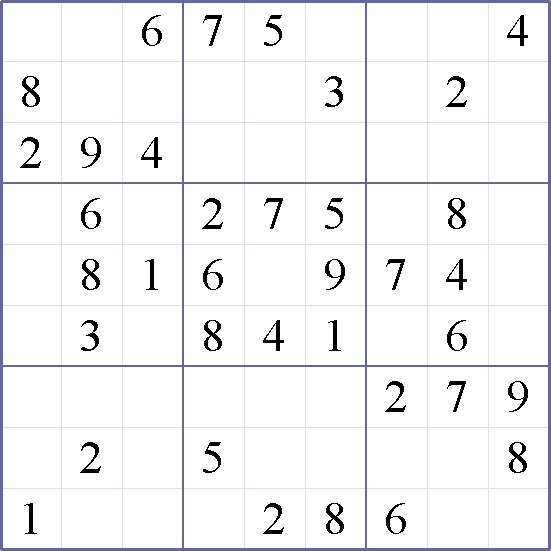 Sudoku Weekly - easy Puzzle