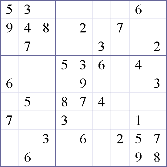 Sudoku Weekly - easy Puzzle