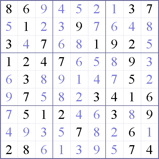 Sudoku Weekly - easy Puzzle