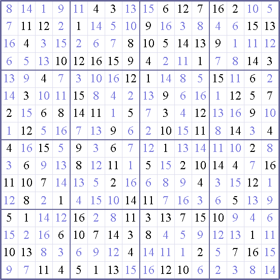 Sudoku Weekly - hard Puzzle