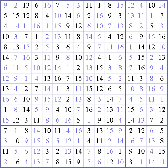 Sudoku Weekly - hard Puzzle