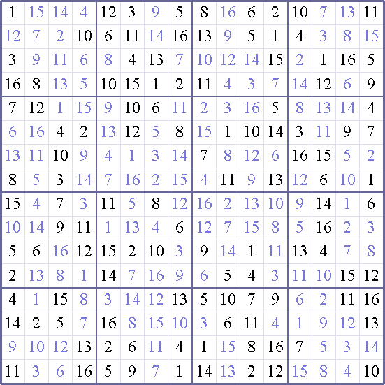 Sudoku Weekly - hard Puzzle