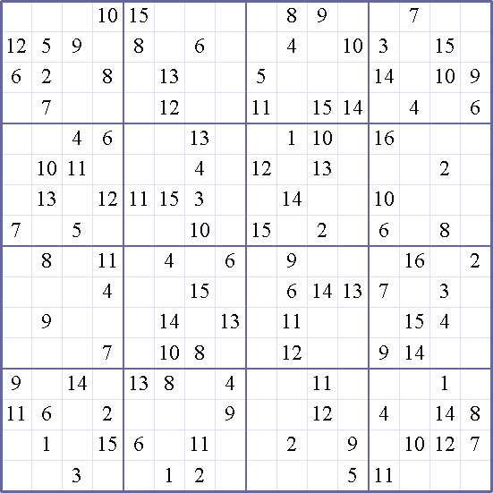 Sudoku Weekly - hard Puzzle