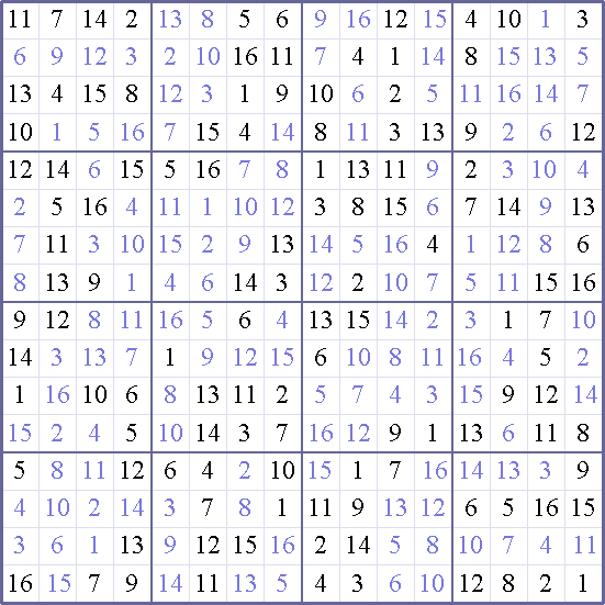 Sudoku Weekly - hard Puzzle