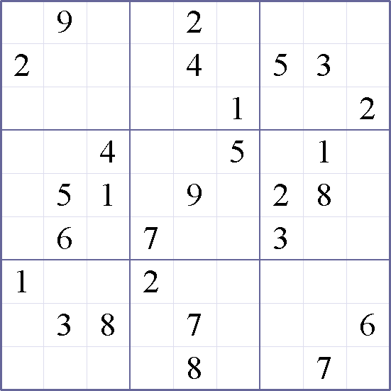 Sudoku Weekly - hard Puzzle