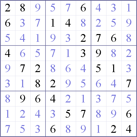 Sudoku Weekly - hard Puzzle