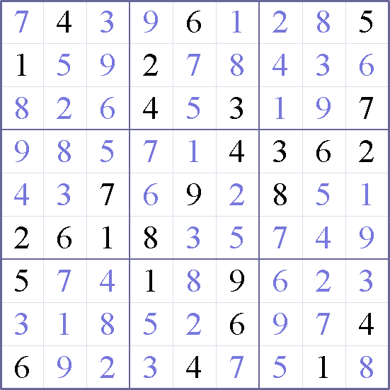 Sudoku Weekly - hard Puzzle