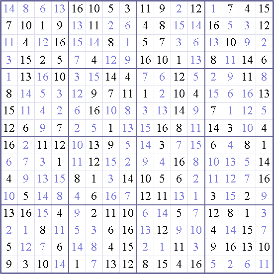 Sudoku Weekly - medium Puzzle