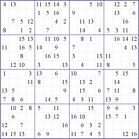 Sudoku Weekly - medium Puzzle