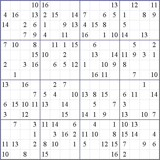 Sudoku Weekly - medium Puzzle