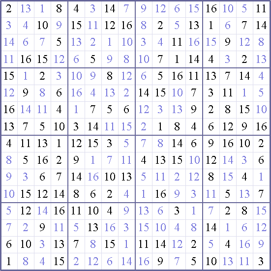 Sudoku Weekly - medium Puzzle