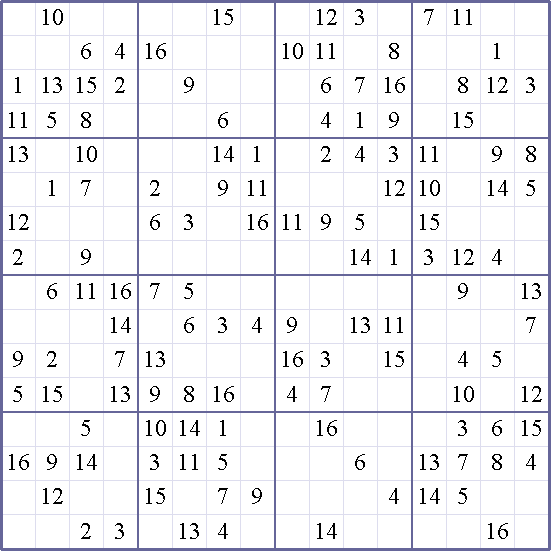 Sudoku Weekly - medium Puzzle