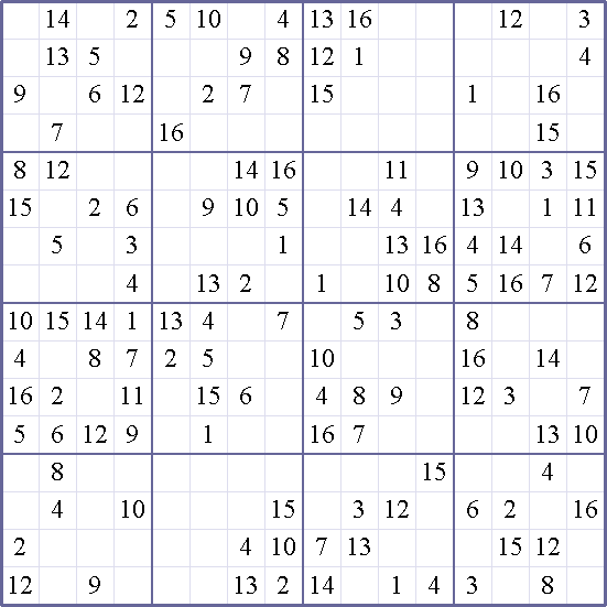 Sudoku Weekly - medium Puzzle