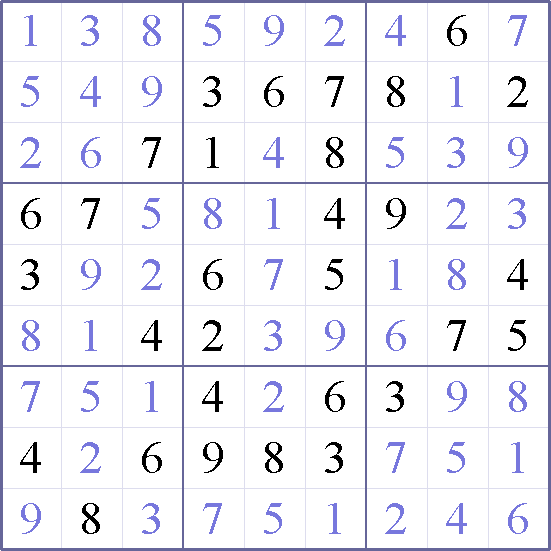 Sudoku Weekly - medium Puzzle