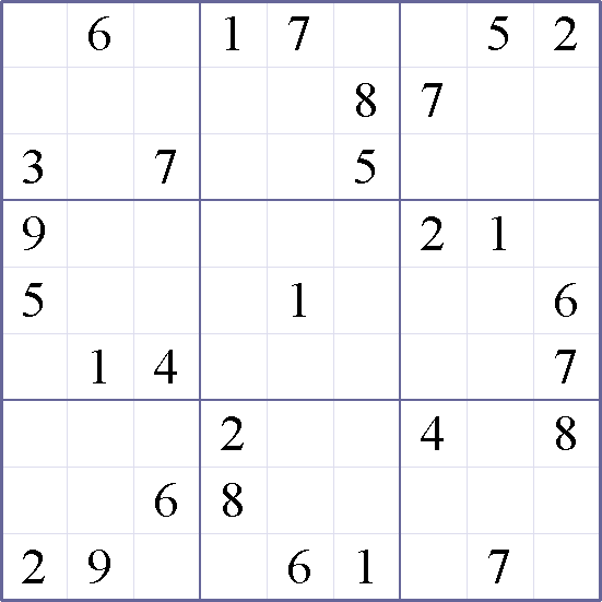 Sudoku Weekly - medium Puzzle
