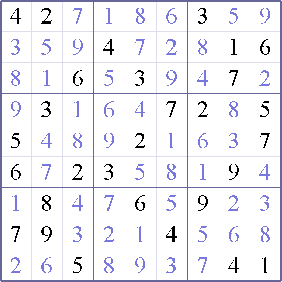 Sudoku Weekly - medium Puzzle