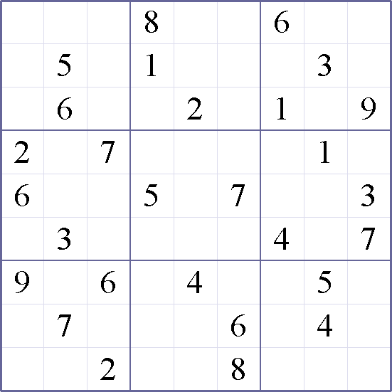 Sudoku Weekly - medium Puzzle