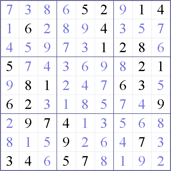 Sudoku Weekly - medium Puzzle