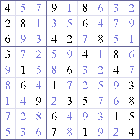Sudoku Weekly - medium Puzzle
