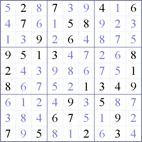Sudoku Weekly - medium Puzzle